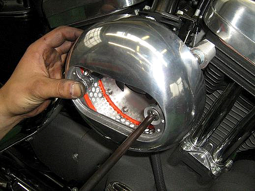 ハーレーカスタムレポート作業工程の画像