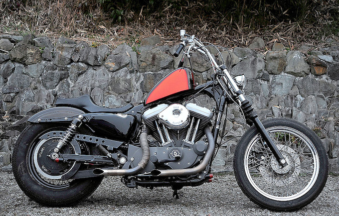 2009年式 XL1200Nのフルカスタム画像