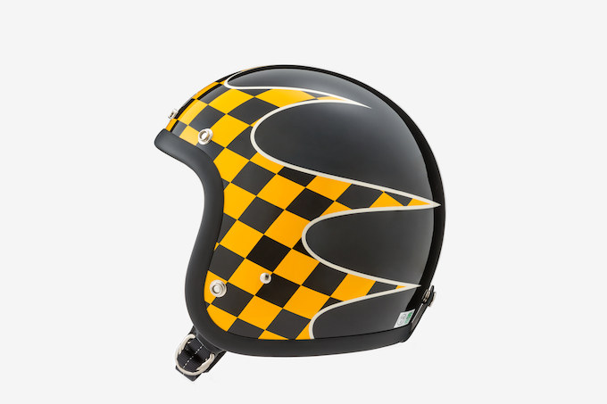 グリーサー スモールヘルメット「CHECKER」ブラックの画像