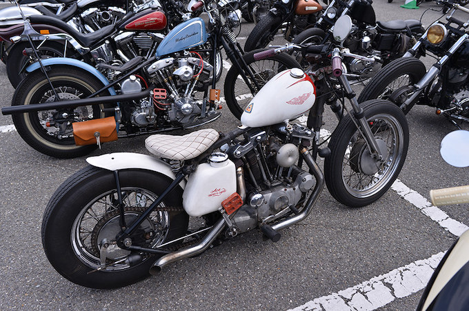 ACE MOTOR CYCLEのアイアンチョッパー。アイアンにエッグタンクという組み合わせが新鮮だ。隙のない仕上がりを誇っている。