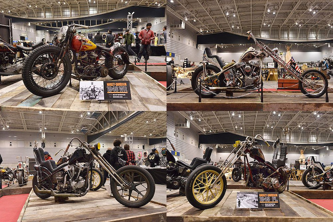 遥々熊本からエントリーを果たしたRED HOT MOTORCYCLESは精力的にブースを展開。1948WRに1945FLなど同店ならではのチョッパーを数多く展示。