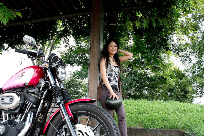 美品　HOUSTONデニムJKT XL 旧車SR ハーレー　ロカビリーバイカー ハーレーダビッドソン 1976 XLCH 1000 中古車在庫No2049｜ショベル