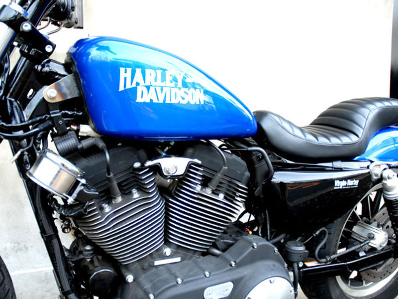 ハーレーダビッドソン タンク 青 Harley-Davidson Sportster バイクタンク 青色 ハーレー スポーツ